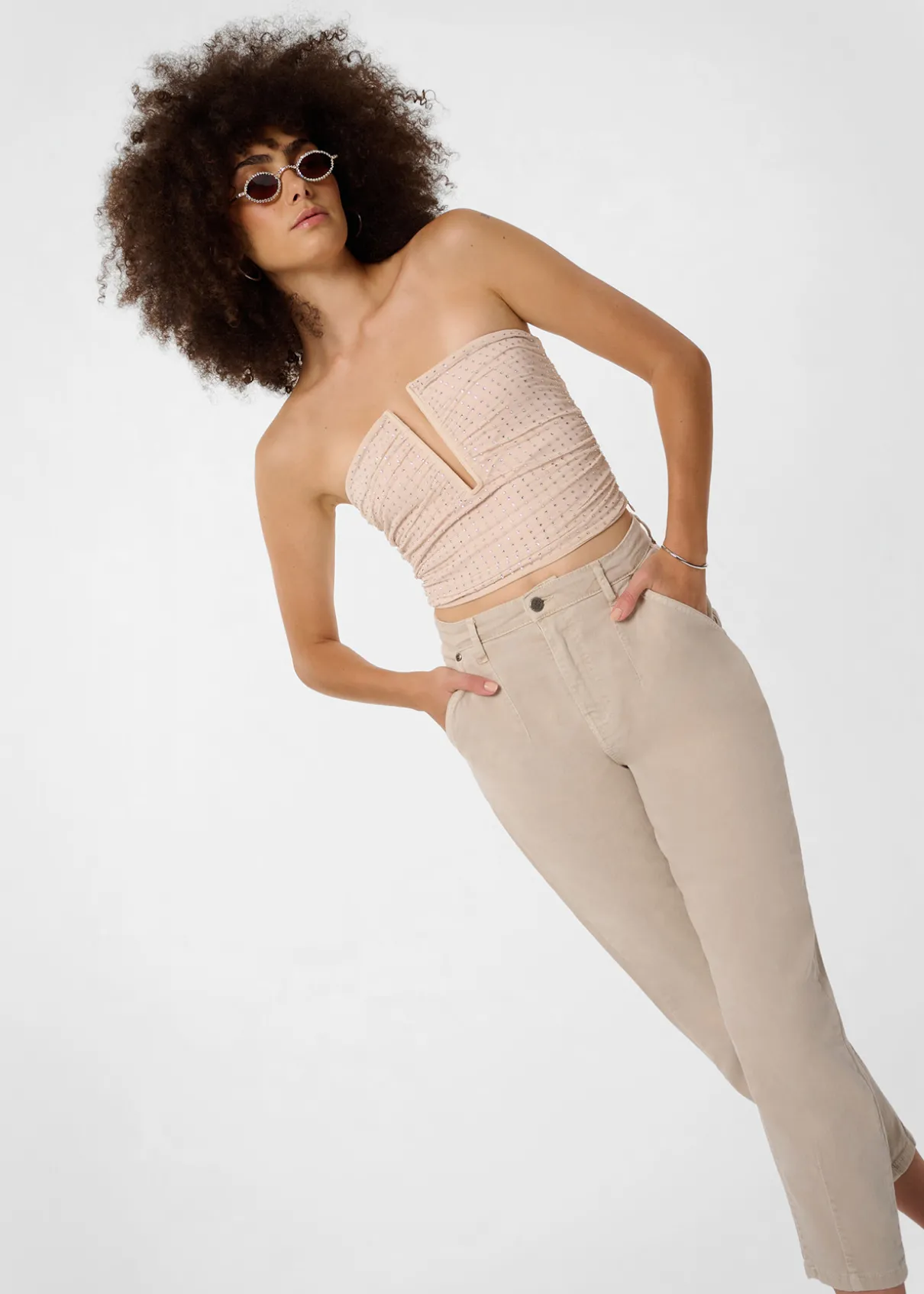 BERTA PAGE - Pantalon | Balloon fit | Taille en pouces