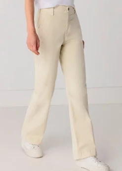 Chino Olivia Nectar | Taille haute - Coupe large droite | Taille en pouces