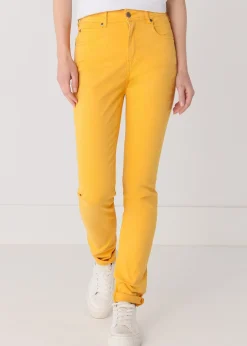 Couleur Nouflore-Satin Pêche Pantalon