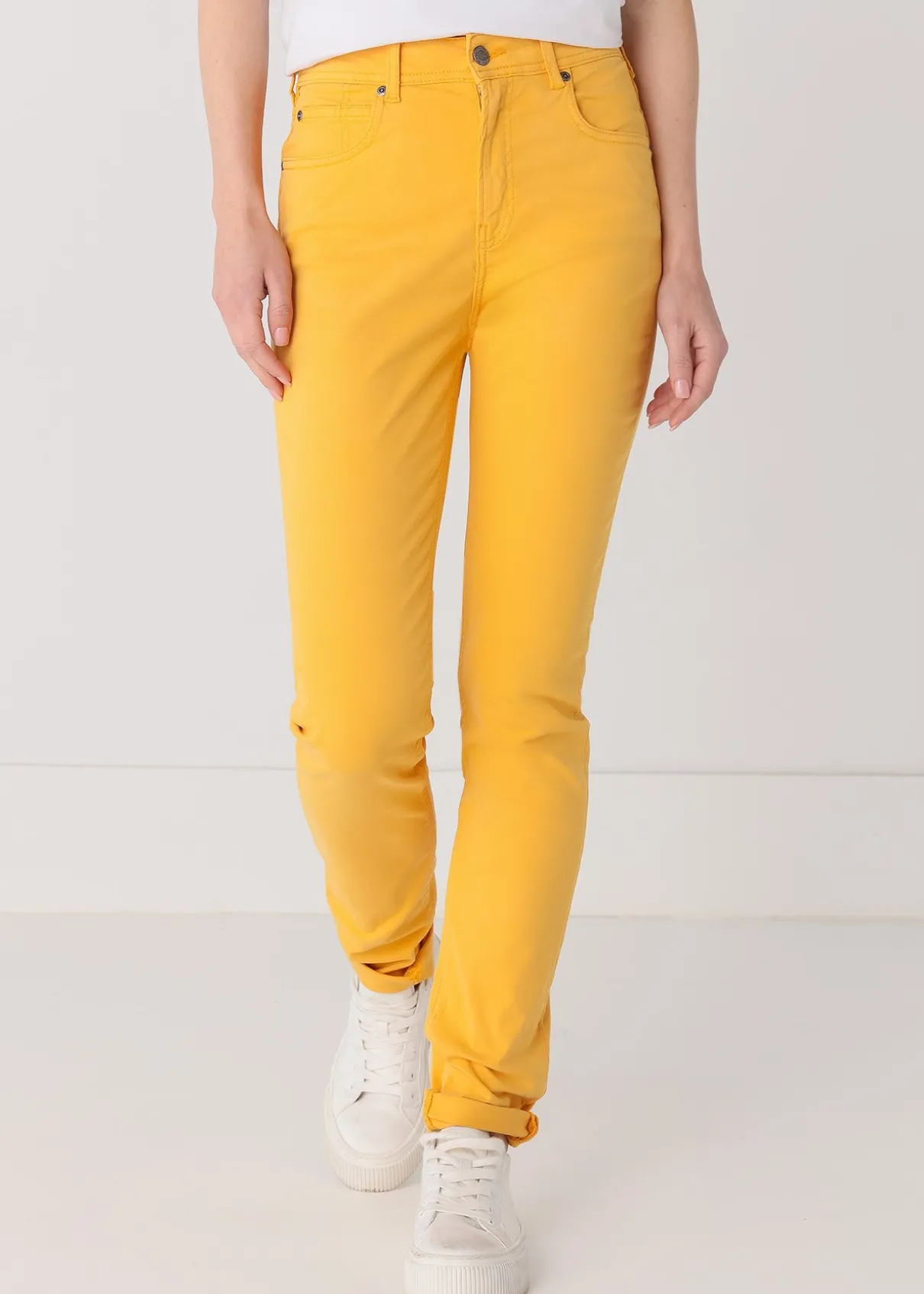 Couleur Nouflore-Satin Pêche Pantalon