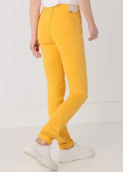 Couleur Nouflore-Satin Pêche Pantalon