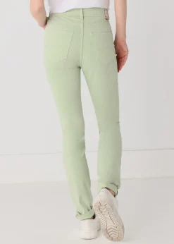 Couleur Nouflore-Satin Pêche Pantalon