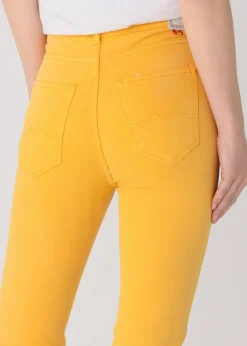 Couleur Nouflore-Satin Pêche Pantalon