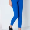 ENYA SATEN - Pantalon skinny - Taille très basse - Coupe cheville - Taille en pouces