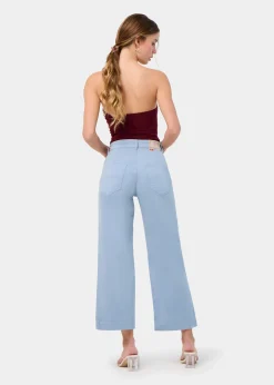 JEAN AURORA-ENOVA pêche Medium Box Straight Wide Crop | Taille en pouces