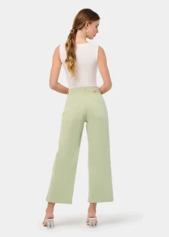 JEAN AURORA-ENOVA pêche Medium Box Straight Wide Crop | Taille en pouces