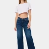JEAN AURORA-VADE Medium Box Straight Wide Crop | Taille en pouces