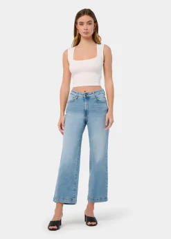 JEAN AURORA-VADE Medium Box Straight Wide Crop | Taille en pouces