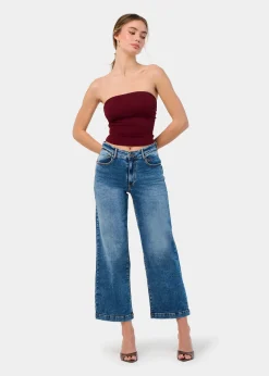 JEAN AURORA-VADE Medium Box Straight Wide Crop | Taille en pouces