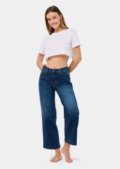 JEAN AURORA-VADE Medium Box Straight Wide Crop | Taille en pouces