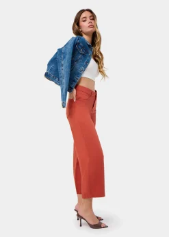 JEAN AURORA-YONNE Medium Box Straight Wide Crop | Taille en pouces