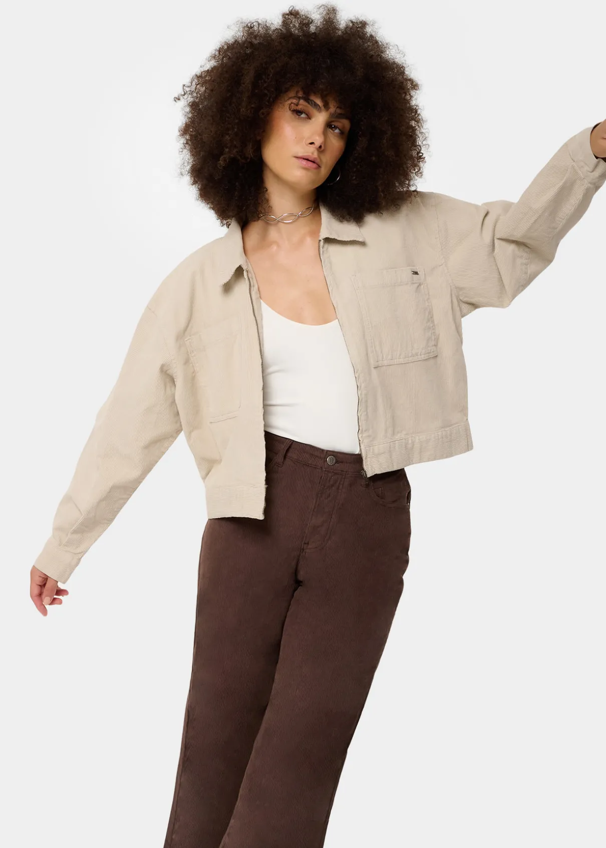 LUCIA LEIN - Veste en jean crop