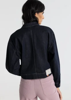 LUCIA MONTANA - Veste en jean crop