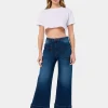 MARTINA-VADE JEANS Coupe moyenne à jambe large | Taille en pouces