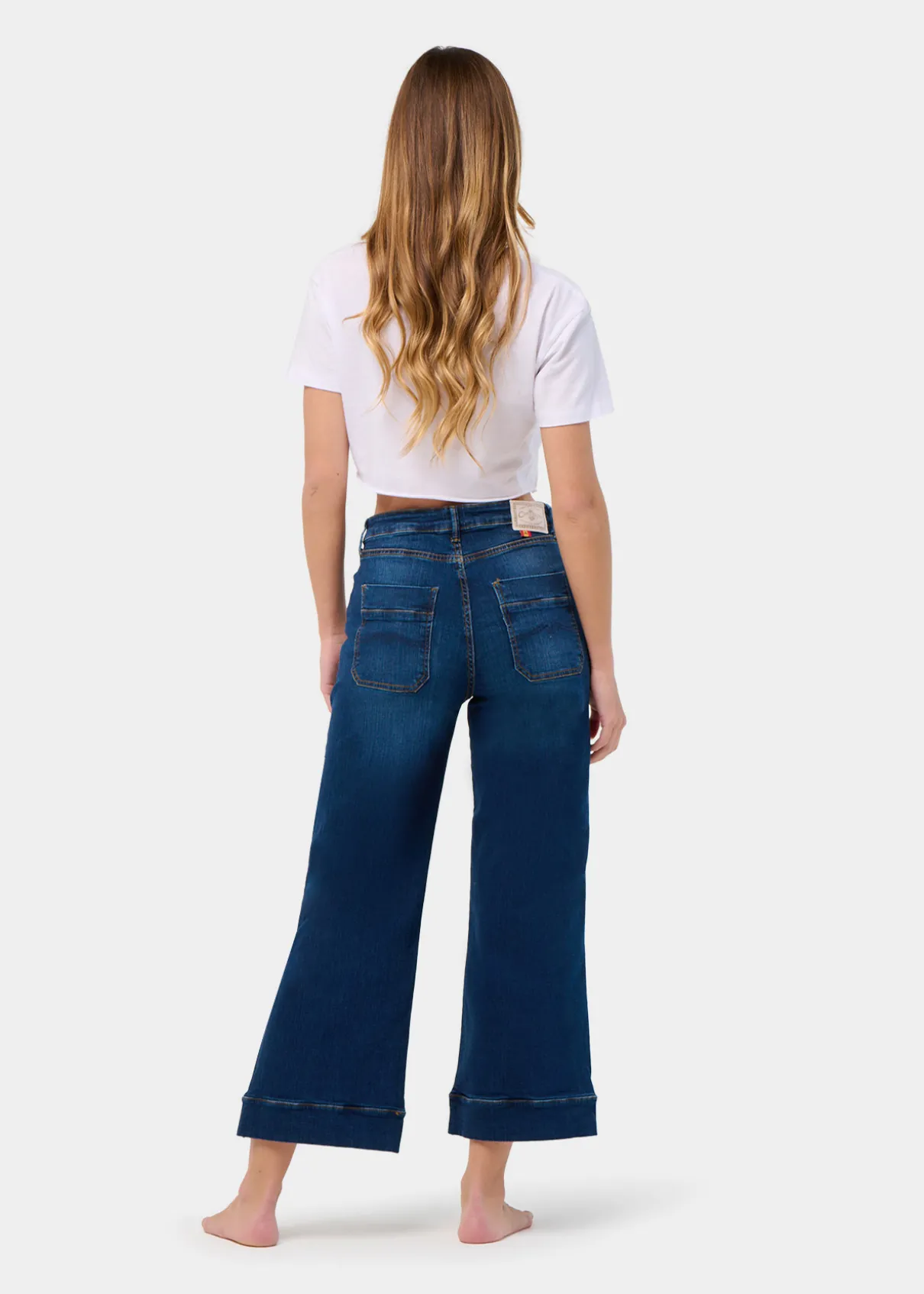 MARTINA-VADE JEANS Coupe moyenne à jambe large | Taille en pouces