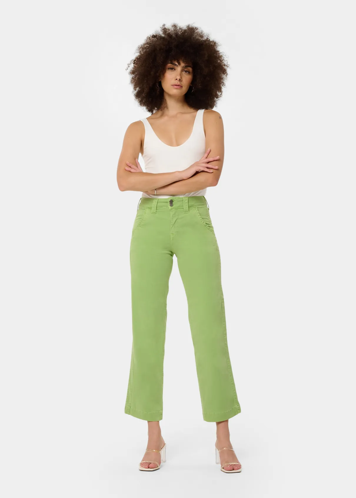 OLIVIA PAGE - Pantalon | Wide Leg fit | Taille en pouces