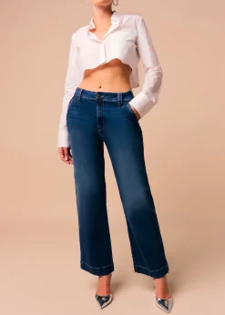 Pantalon Jambe Ample Droite | Olivia Kyra