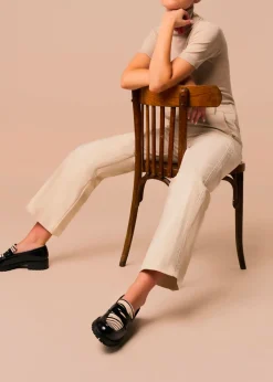 Pantalon Jambe Ample Droite | Olivia Lilou