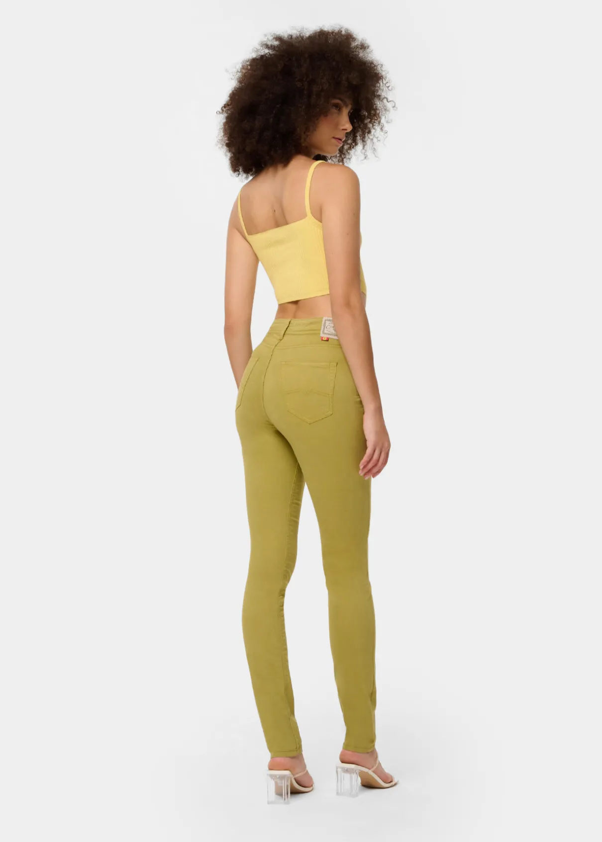 Pantalon slim NOUFLORE SATEN - Boîte moyenne - Coupe cintrée - Tailles en pouces