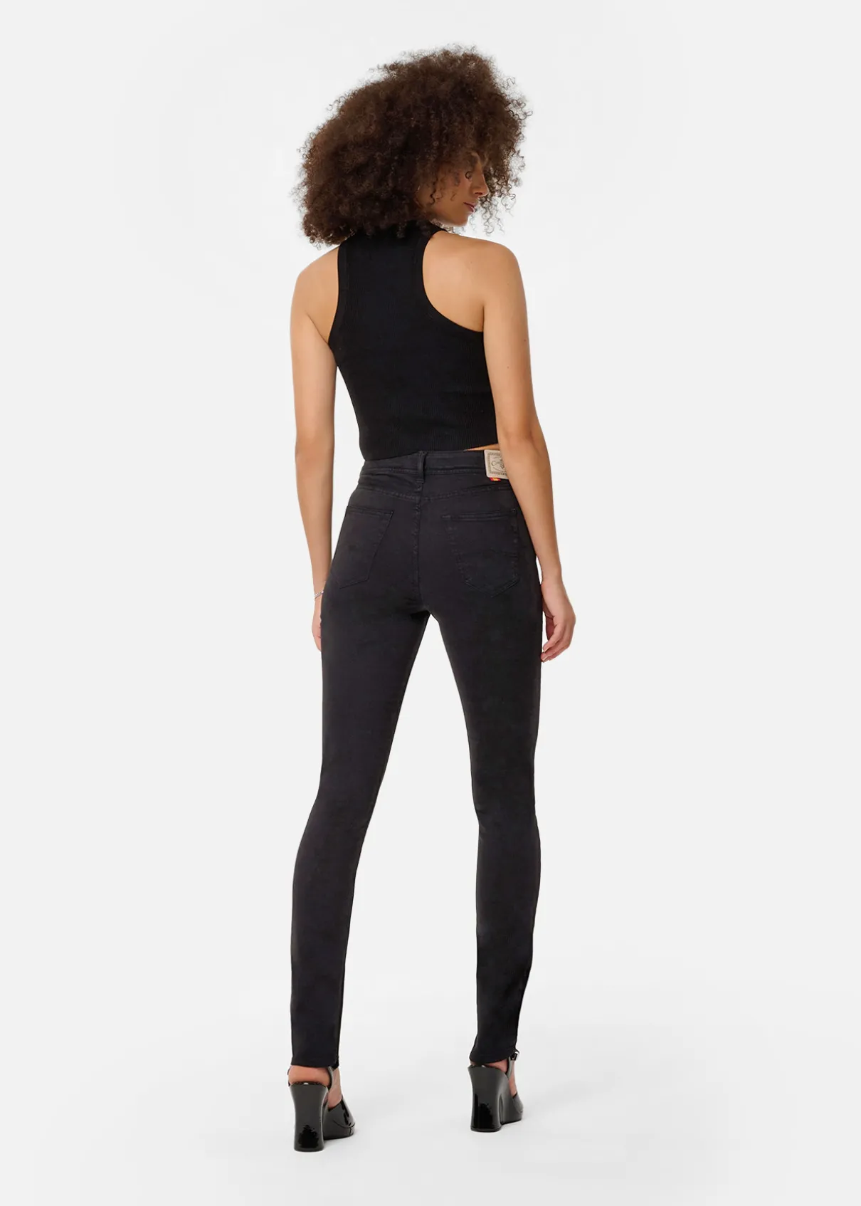 Pantalon slim NOUFLORE SATEN - Boîte moyenne - Coupe cintrée - Tailles en pouces